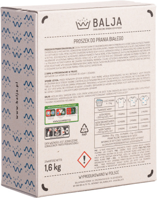 BALJA Proszek do prania białego 1,6 kg