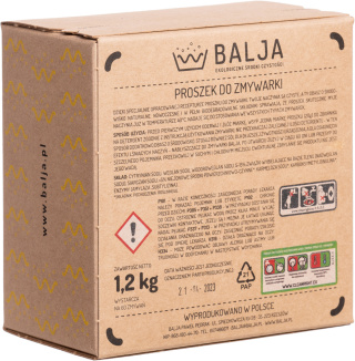 BALJA Proszek do zmywarki, 1200g - 60 zmywań