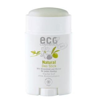 ECO COSMETICS Natural Dezodorant w sztyfcie Liść oliwny, malwa 50 ml