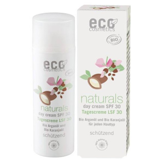 ECO COSMETICS Naturals Krem na dzień SPF 30 Olej arganowy, olej karanja 50 ml (pojemnik z dozownikiem Airless)