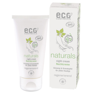 ECO COSMETICS Naturals Krem na noc Regenerujący Żeńszeń, granat 50 ml