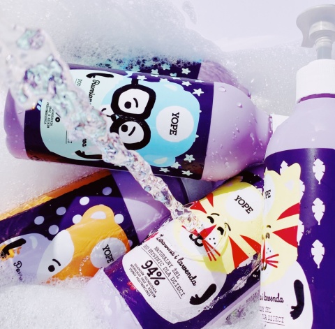 Yope Żel pod prysznic dla dzieci Żurawina i Lawenda 400 ml