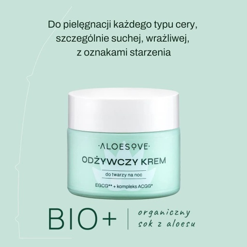 ALOESOVE Odżywczy krem do twarzy na noc 50 ml