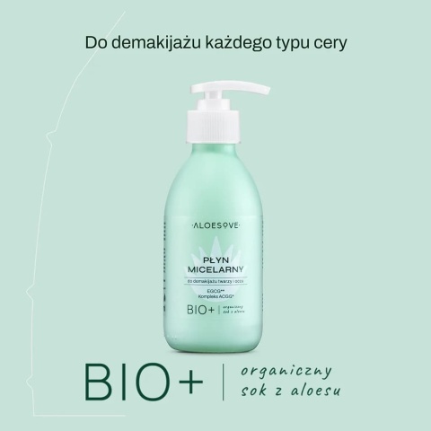 ALOESOVE Płyn micelarny do demakijażu twarzy i oczu 190 ml