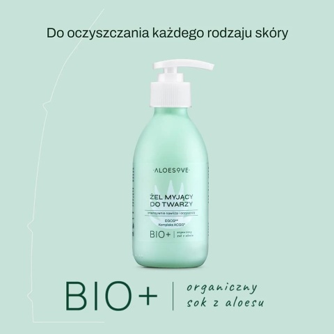 ALOESOVE Żel myjący do twarzy 190 ml DATA WAŻNOŚCI: 30.04.2026