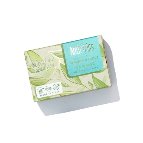 ANTHYLLIS Szampon w kostce, zwiększający objętość, z ekstraktem z imbiru i spiruliny 80 g