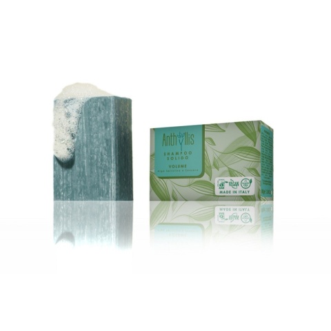 ANTHYLLIS Szampon w kostce, zwiększający objętość, z ekstraktem z imbiru i spiruliny 80 g