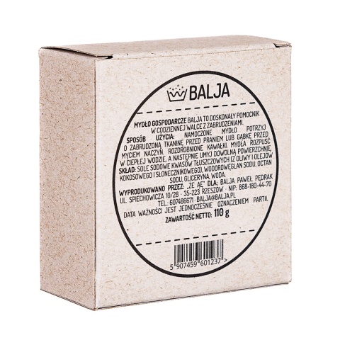 BALJA Mydło gospodarcze 110g - opak. papierowe