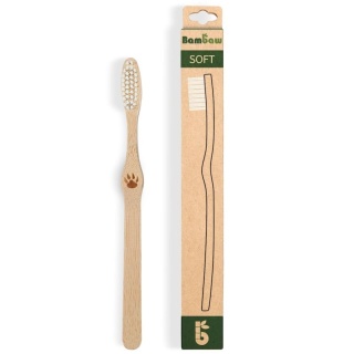 BAMBAW Bambusowa szczoteczka do zębów MIĘKKA, certfikat FSC