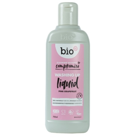 BIO-D Hypoalergiczny skoncentrowany płyn do mycia naczyń GRAPEFRUIT, delikatny dla skóry 750 ml
