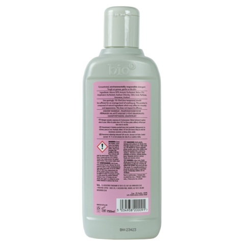 BIO-D Hypoalergiczny skoncentrowany płyn do mycia naczyń GRAPEFRUIT, delikatny dla skóry 750 ml