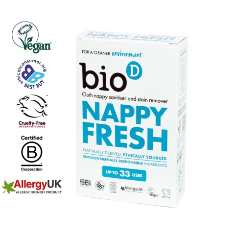 BIO-D Nappy Fresh - dodatek do proszku do prania pieluch 500 g