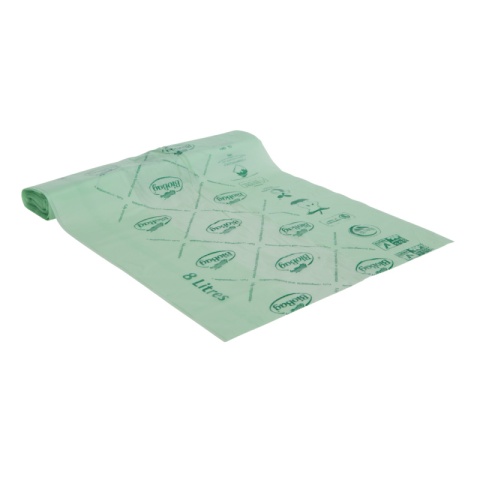 BIOBAG Worki na odpady organiczne i zmieszane, 8L, rolka 25 szt., w 100% biodegradowalne i kompostowalne, bez banderoli