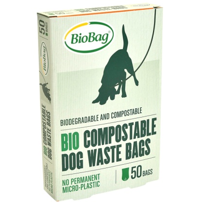 BIOBAG Worki na psie odchody, BioBag Dog, 20x32cm, 50 szt., w 100% biodegradowalne i kompostowalne