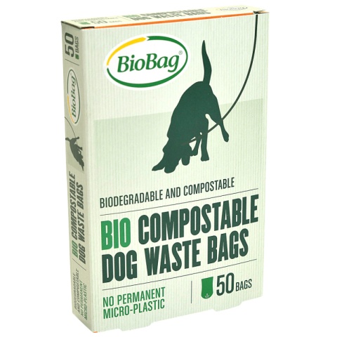 BIOBAG Worki na psie odchody, BioBag Dog, 20x32cm, 50 szt., w 100% biodegradowalne i kompostowalne