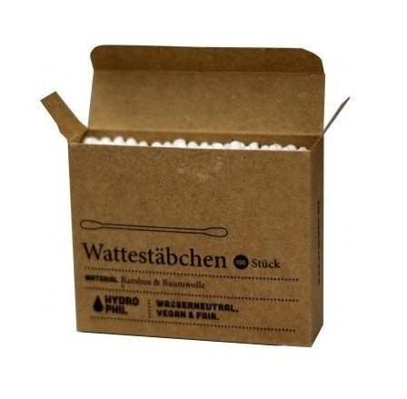 Biodegradowalne patyczki higieniczne do uszu – HYDROPHIL, 100 szt.