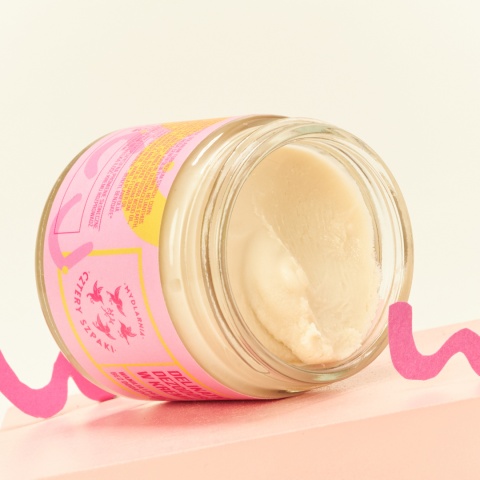 CZTERY SZPAKI Naturalny dezodorant w kremie bez dodatku sody " Badaj się" Wanilia i Palmaroza 60 ml