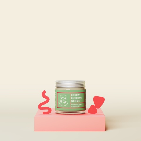 CZTERY SZPAKI Naturalny dezodorant w kremie bez dodatku sody - Truskawka i Werbena 60 ml