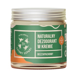 CZTERY SZPAKI Naturalny dezodorant w kremie bez dodatku sody - bezzapachowy 60 ml