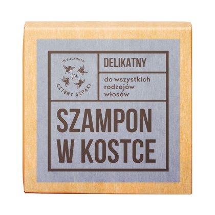 CZTERY SZPAKI Delikatny szampon w kostce 75 g Data Ważności: 07.10.2026