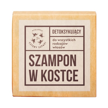 CZTERY SZPAKI Detoksykujący szampon w kostce 75 g