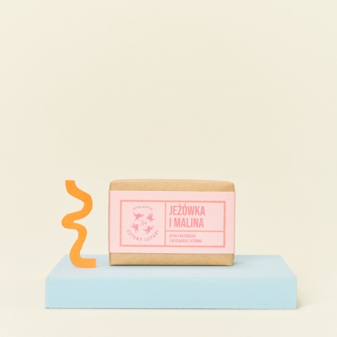 CZTERY SZPAKI Mydło Jeżówka i Malina z wyciągiem z jeżówki 110 g