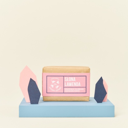 CZTERY SZPAKI Mydło w kostce słona lawenda z solą himalajską 110 g