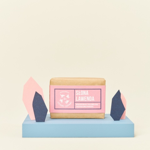 CZTERY SZPAKI Mydło w kostce słona lawenda z solą himalajską 110 g