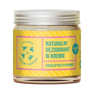 CZTERY SZPAKI Naturalny dezodorant w kremie eukaliptus cytrynowy z dodatkiem sody 60 ml