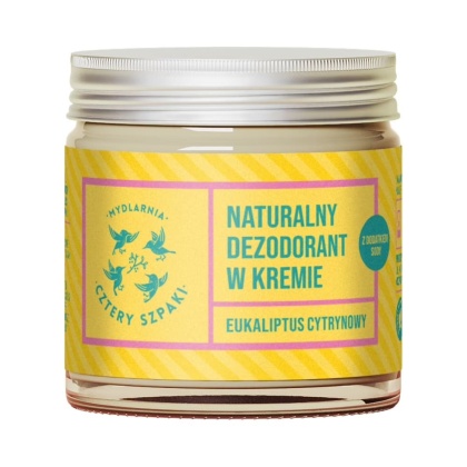 CZTERY SZPAKI Naturalny dezodorant w kremie eukaliptus cytrynowy z dodatkiem sody 60 ml