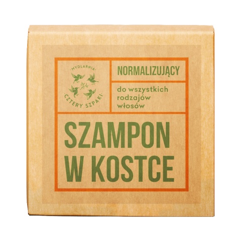 CZTERY SZPAKI Normalizujący szampon w kostce - rozmaryn i mandarynka 75 g