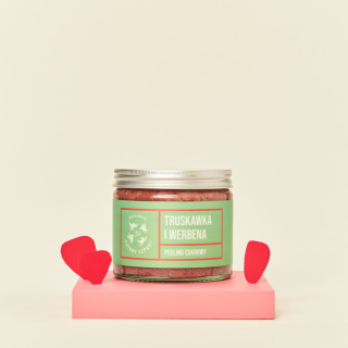 CZTERY SZPAKI Peeling cukrowy do ciała truskawka i werbena 250 ml