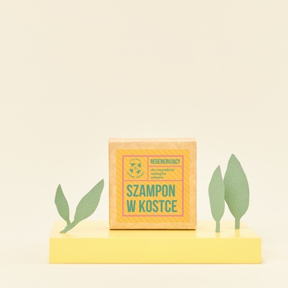 CZTERY SZPAKI Regenerujący szampon w kostce - eukaliptus cytrynowy 75 g