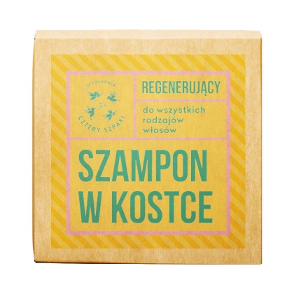CZTERY SZPAKI Regenerujący szampon w kostce - eukaliptus cytrynowy 75 g