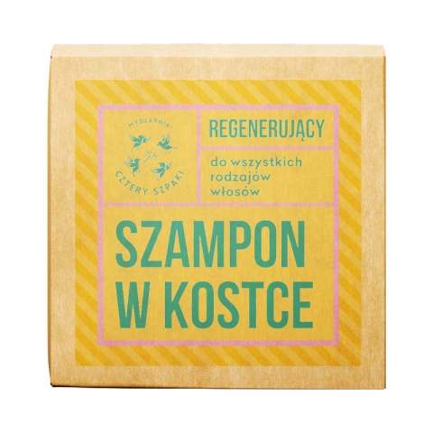 CZTERY SZPAKI Regenerujący szampon w kostce - eukaliptus cytrynowy 75 g