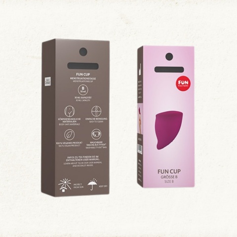 FUN CUP Kubeczek menstruacyjny, rozm. B, Winogron