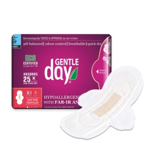 GENTLE DAY Podpaski NA DZIEŃ z paskiem anionowym 10 szt