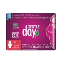 GENTLE DAY Podpaski NA DZIEŃ z paskiem anionowym 10 szt