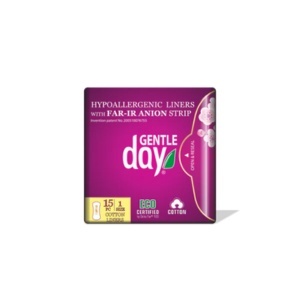 GENTLE DAY Wkładki z paskiem anionowym, ekologiczne 15 szt.