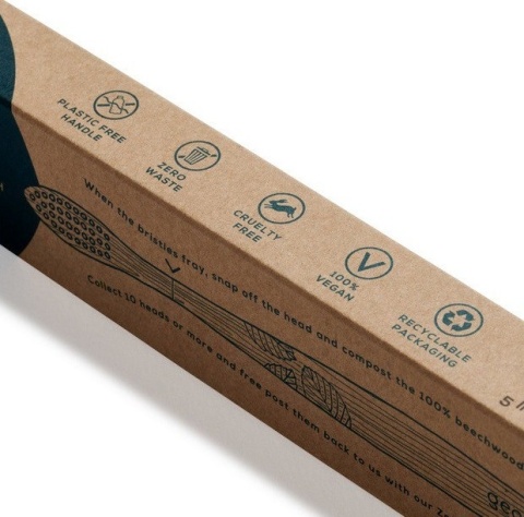 GEORGANICS Szczoteczka do zębów z drzewa bukowego TWARDA