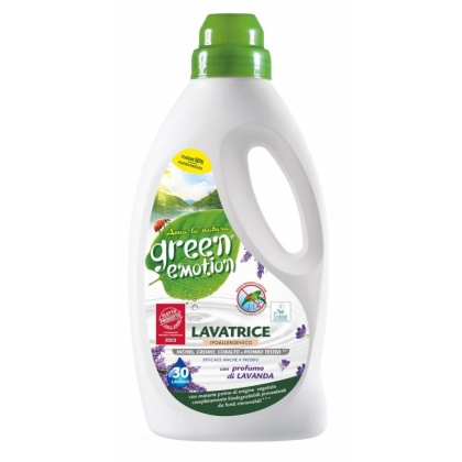 GREEN EMOTION Płyn do prania, hipoalergiczny, LAWENDA, Ecolabel 1500 ml
