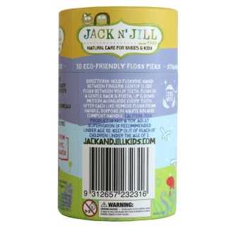 JACK N' JILL Nić dentystyczna dla dzieci z uchwytem Fairy Floss, 30 szt