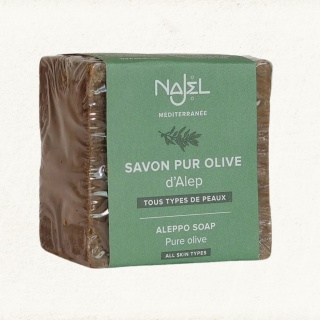 NAJEL Mydło z Aleppo, 100% oliwkowe, 190 g