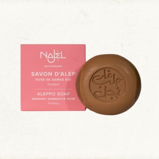 NAJEL Mydło z Aleppo z różą damasceńską, BIO, 100 g