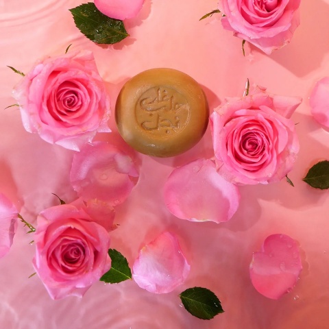 NAJEL Mydło z Aleppo z różą damasceńską, BIO, 100 g