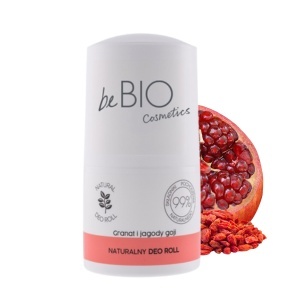 Naturalny dezodorant roll-on GRANAT I JAGODY GOJI beBIO Cosmetics - 50 ml