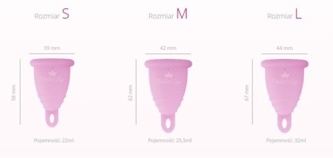 Perfect Cup – Polski Kubeczek Menstruacyjny z Pętelką, Różowy, Rozmiar M