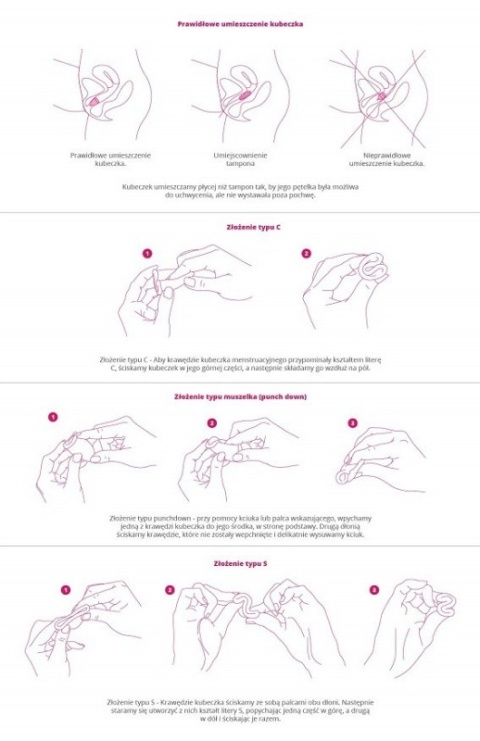 Perfect Cup – Polski Kubeczek Menstruacyjny z Pętelką, Różowy, Rozmiar M