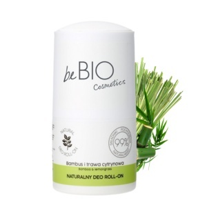 Naturalny dezodorant roll-on Bambus i Trawa Cytrynowa beBIO Cosmetics - 50 ml