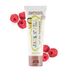 JACK N' JILL Naturalna pasta do zębów z ksylitolem dla dzieci MALINA 50 g